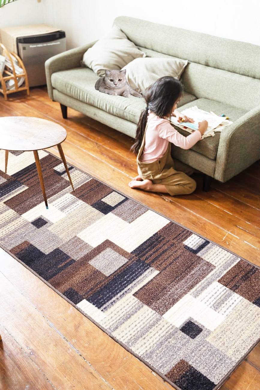 Non-Slip Kitchen Rug Runner Set 2 Piece, 20"X30" & 20"X59" A410