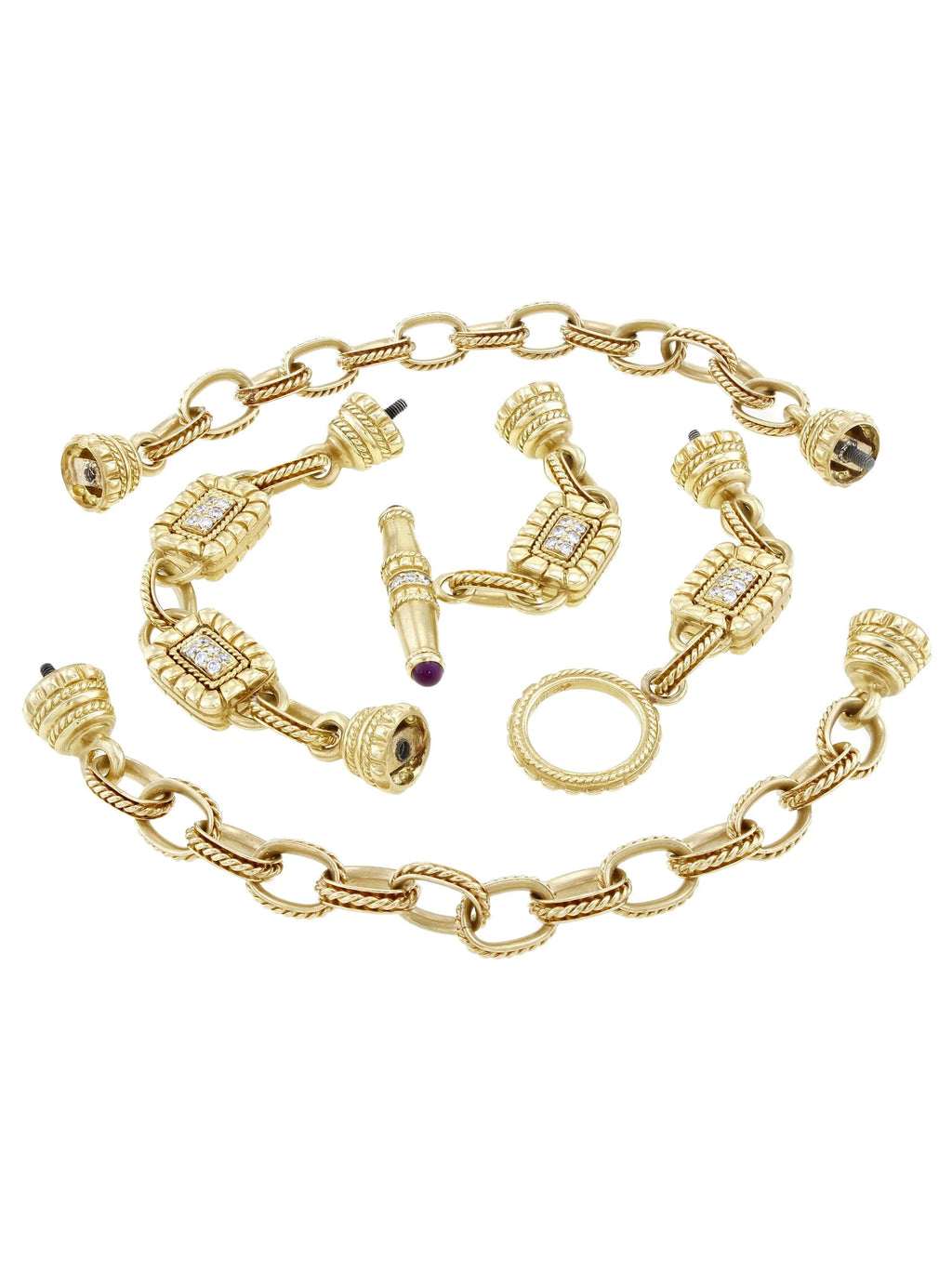 18k Yellow Gold Diamond Necklace V76599