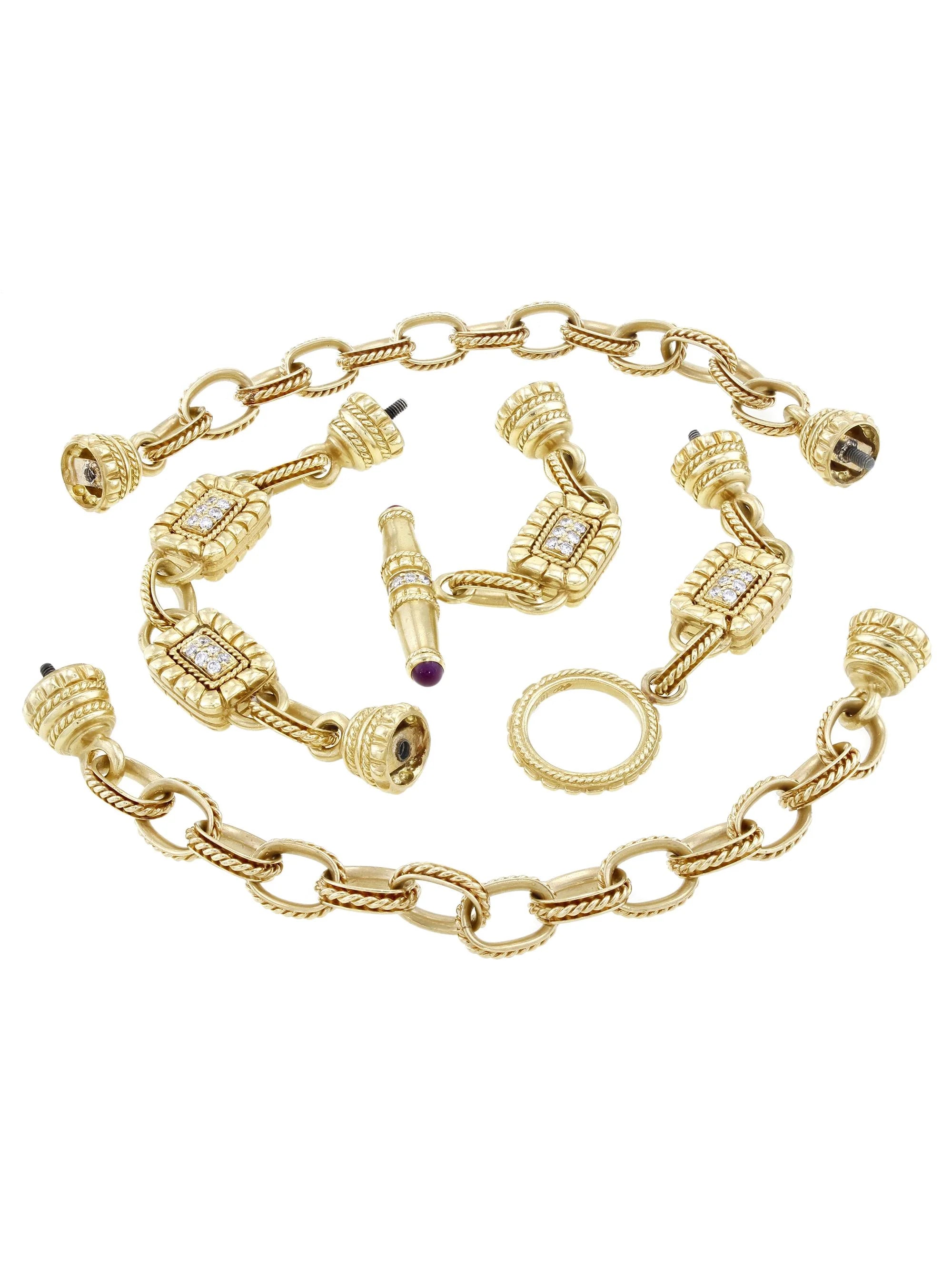 18k Yellow Gold Diamond Necklace V76599