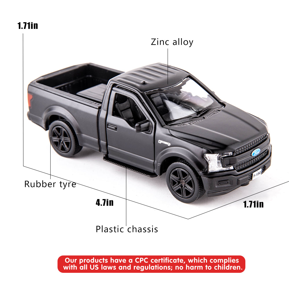 1/36 Scale F150 Pickup Truck Casting Car Model, Zinc Alloy Pull Back Toy Car G17810