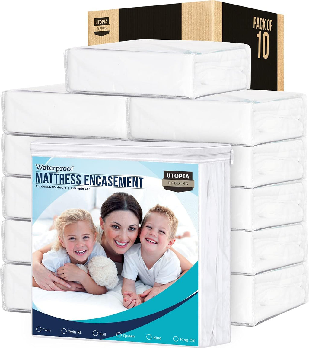 Twin XL 100% Waterproof Zippered Mattress Encasement F606236