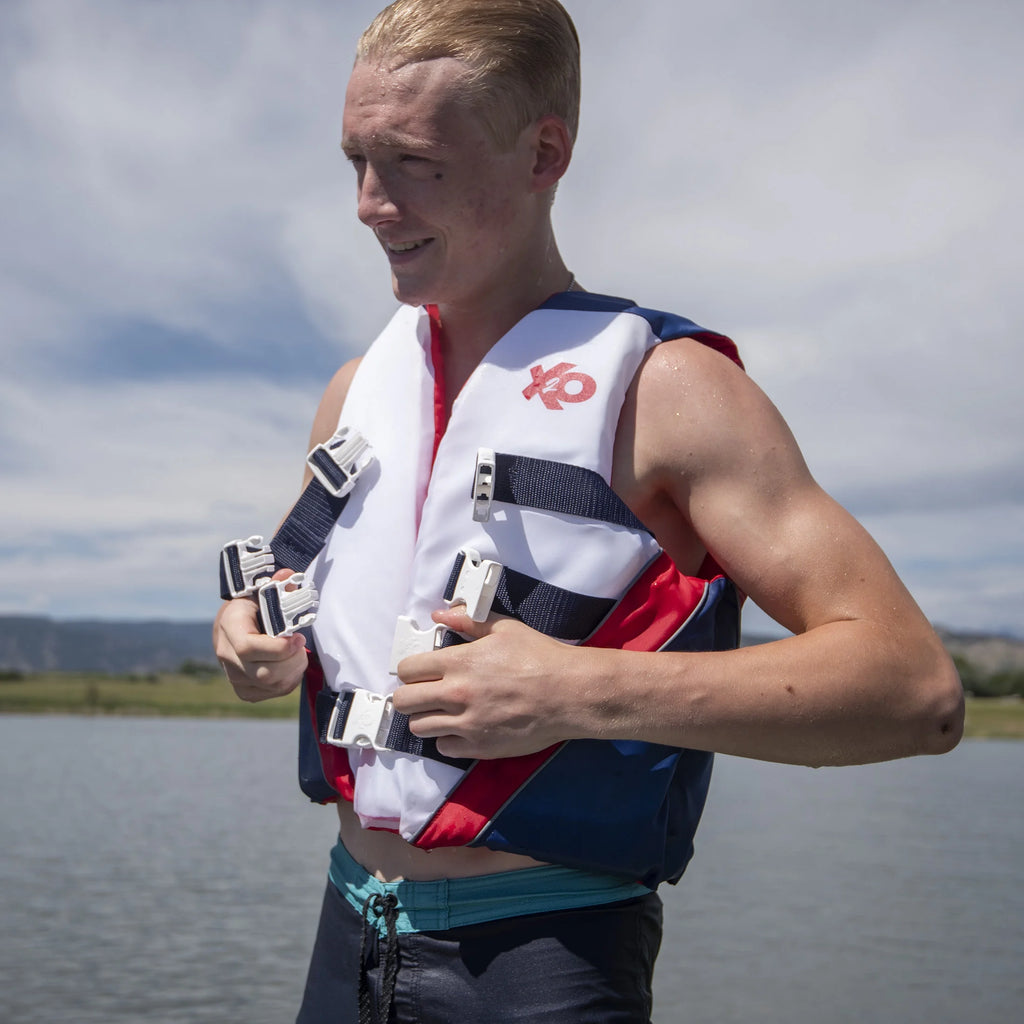 Red, White, and Blue Life Vest and Jacket X656