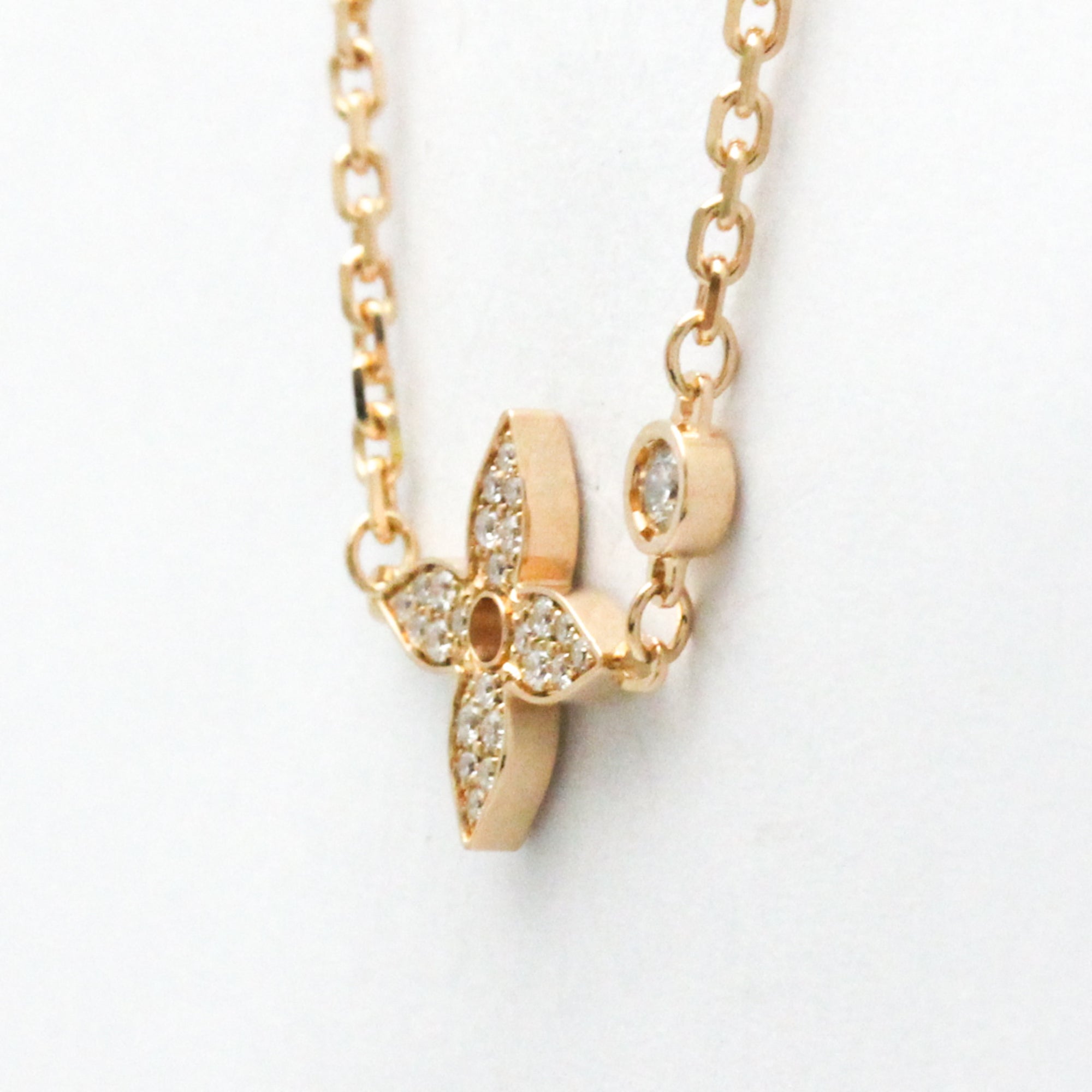 Pink Gold 18K Diamond Pendant Necklace K149568
