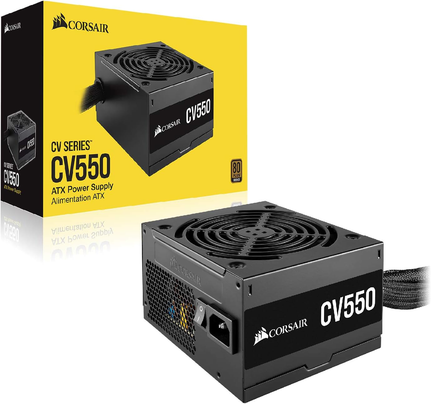 550 Watt 80+ Bronze Fixed Cable Power Supply Q95723