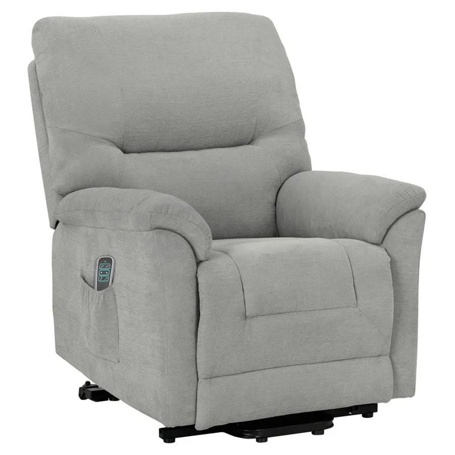 Gray Fabric Power Lift Recliner Chair C46875