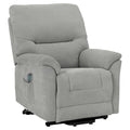 Gray Fabric Power Lift Recliner Chair C46875