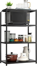 27.5 Inch 4 Tire Metal Wire Storage Shelf Black Utility Rack A56693
