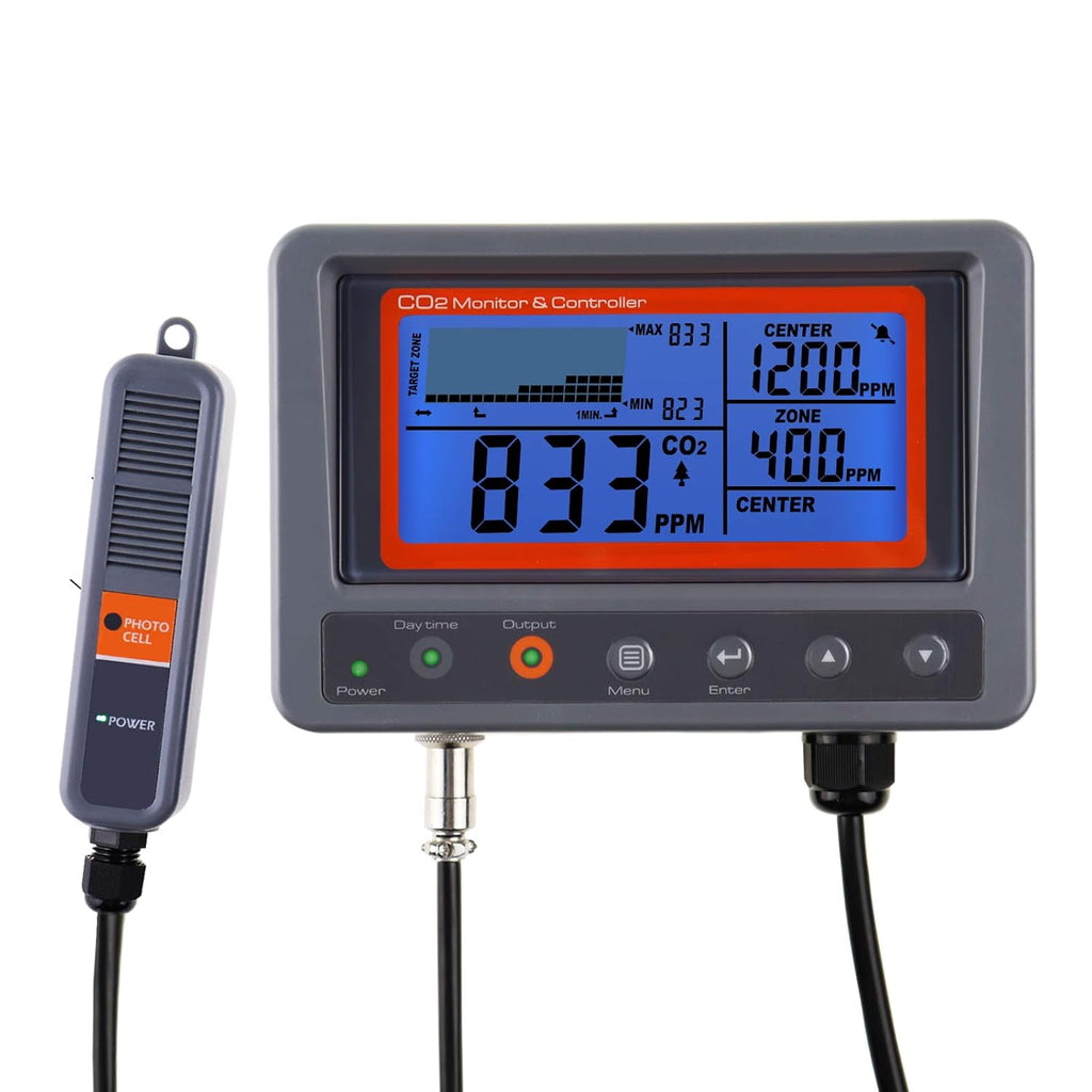 CO2 Monitor Controller with Relay Function and NDIR Sensing Probe G100