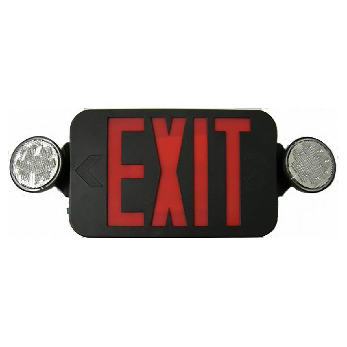 Micro Combo LED Exit Emergency Light Black Housing F361