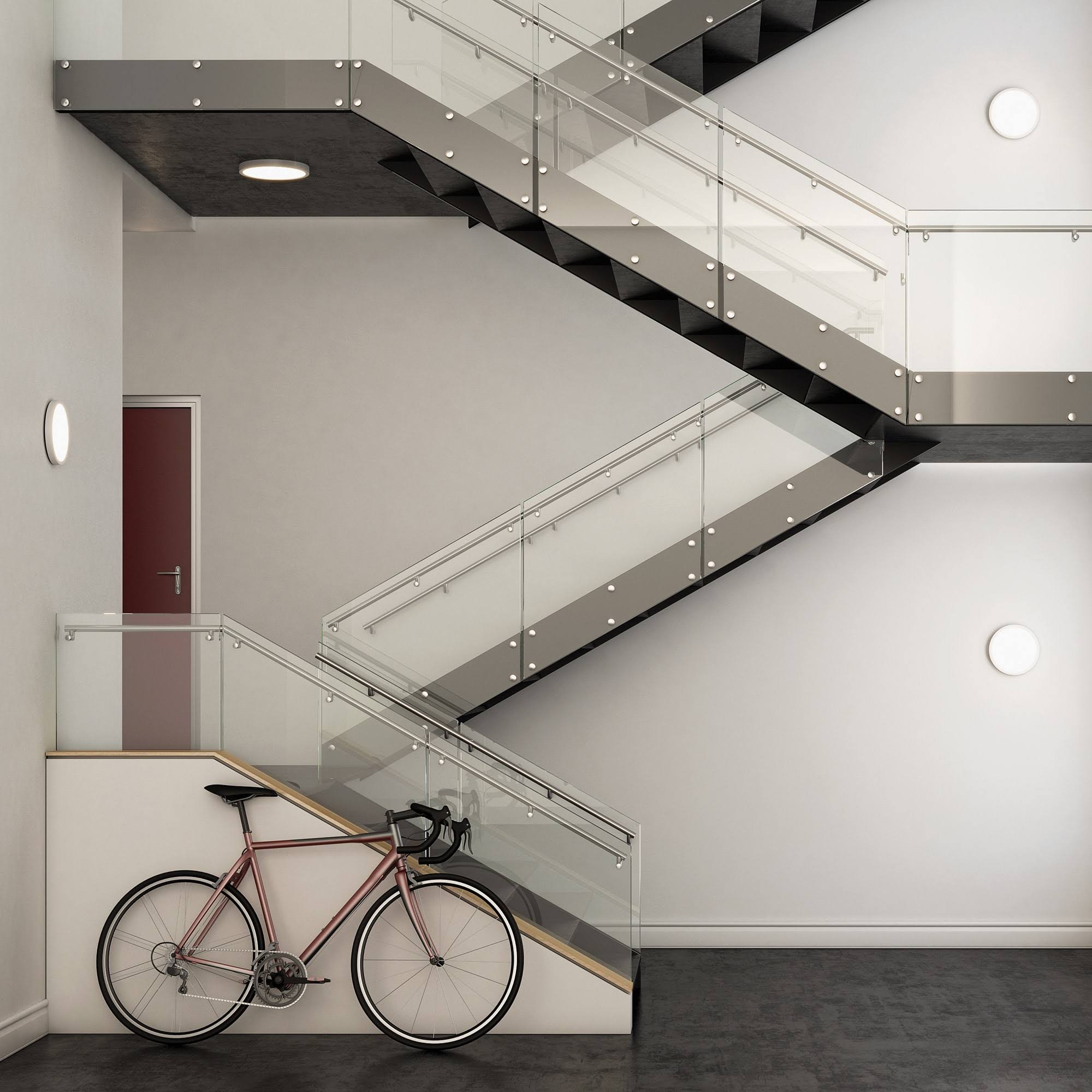 Satin Nickel LED Round Flush Mount Z122