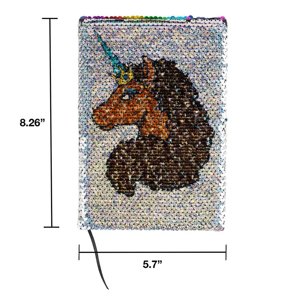 Shimmering Silver Sequin Journal X13282