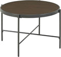 Round Coffee Table with Wooden Top K1075