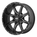 17x8 Satin Black Milled Wheel T91589
