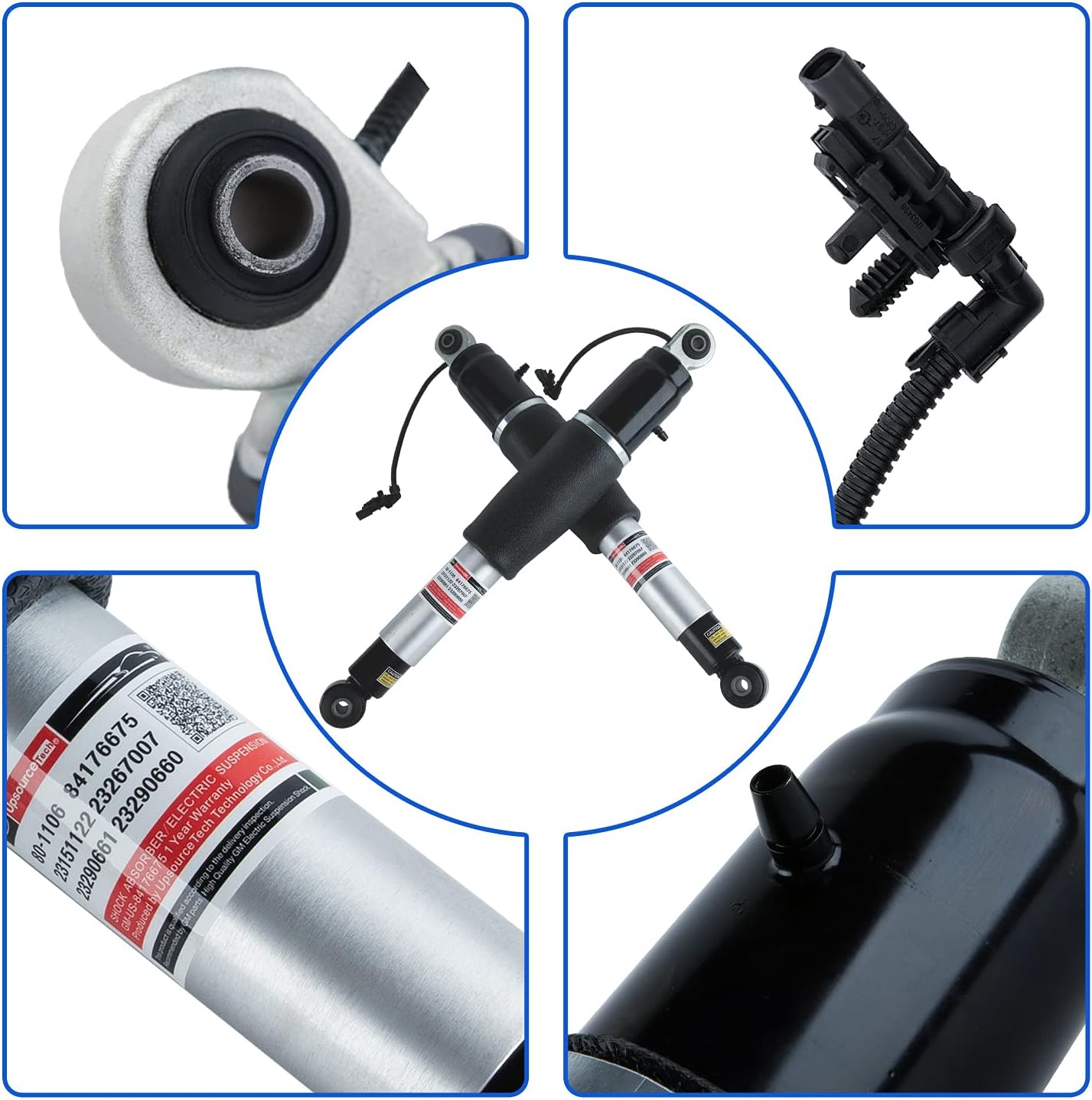 Rear Air Shocks Lift Struts Pair Shock Absorber S168
