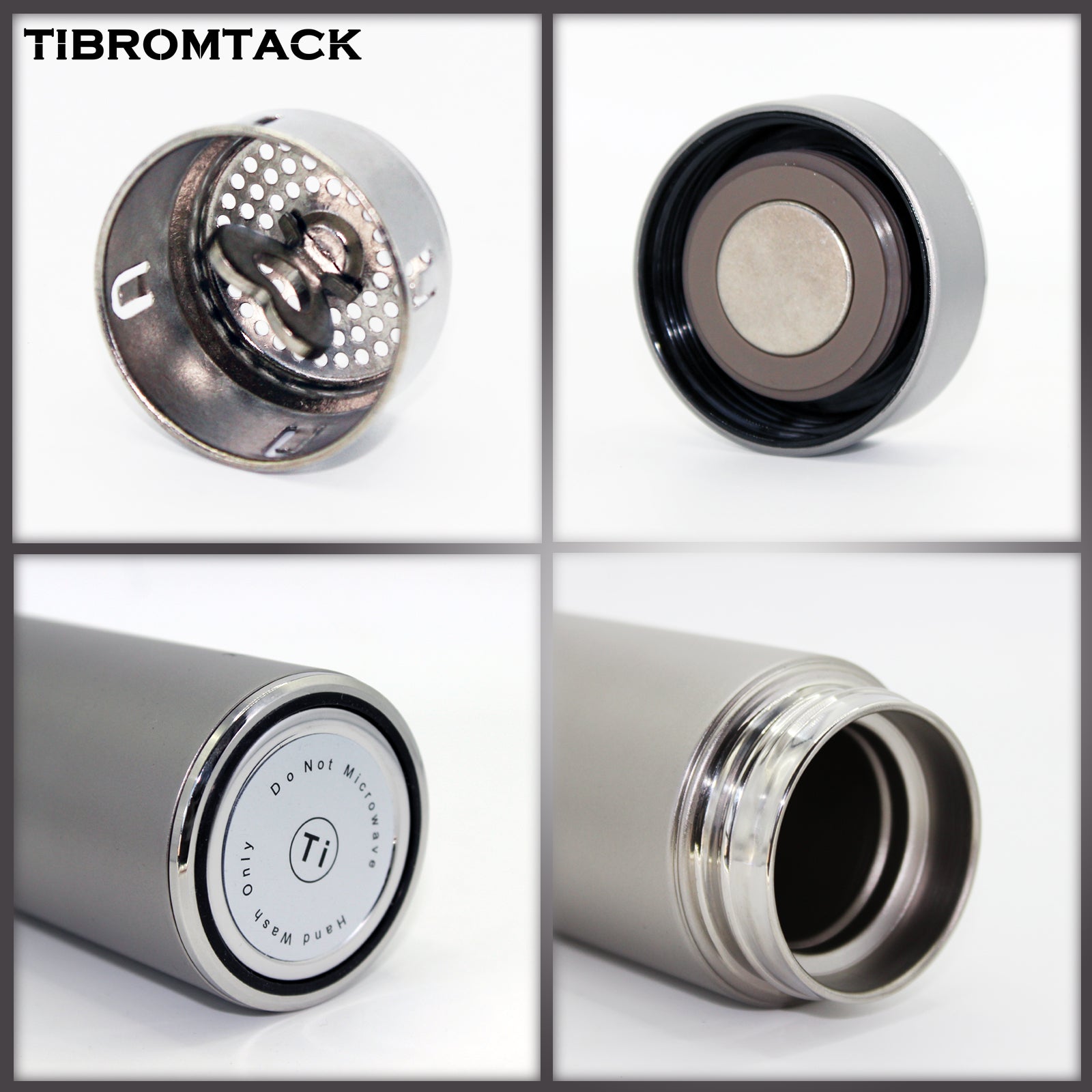 Titanium Insulated Water Bottle 320ml Double Wall Vacuum Thermos Bottle S9606