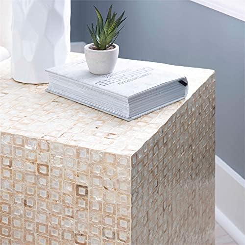 Ivory Square Accent Table I398