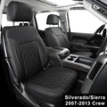 Faux Leather Seat Covers Black&Red O742033