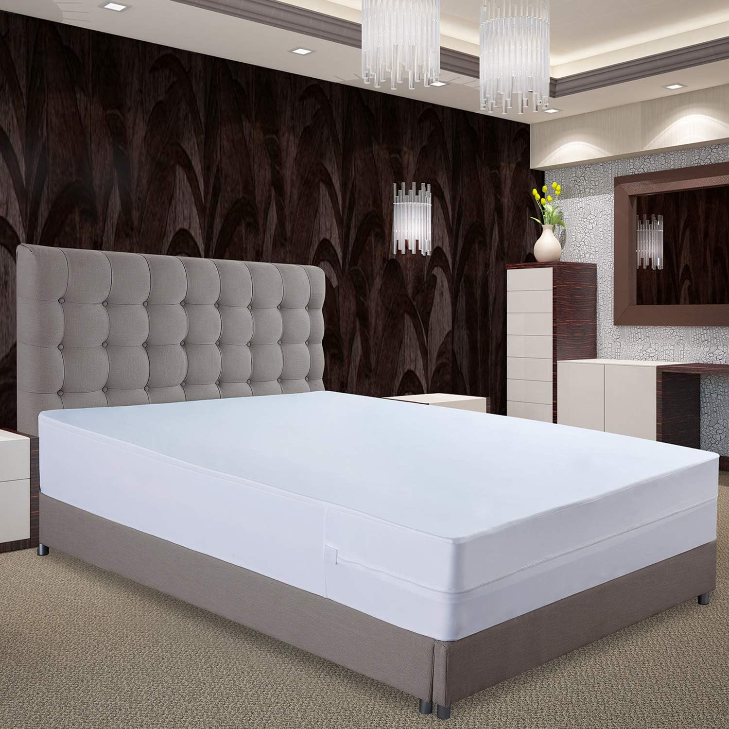 Twin XL 100% Waterproof Zippered Mattress Encasement F606236