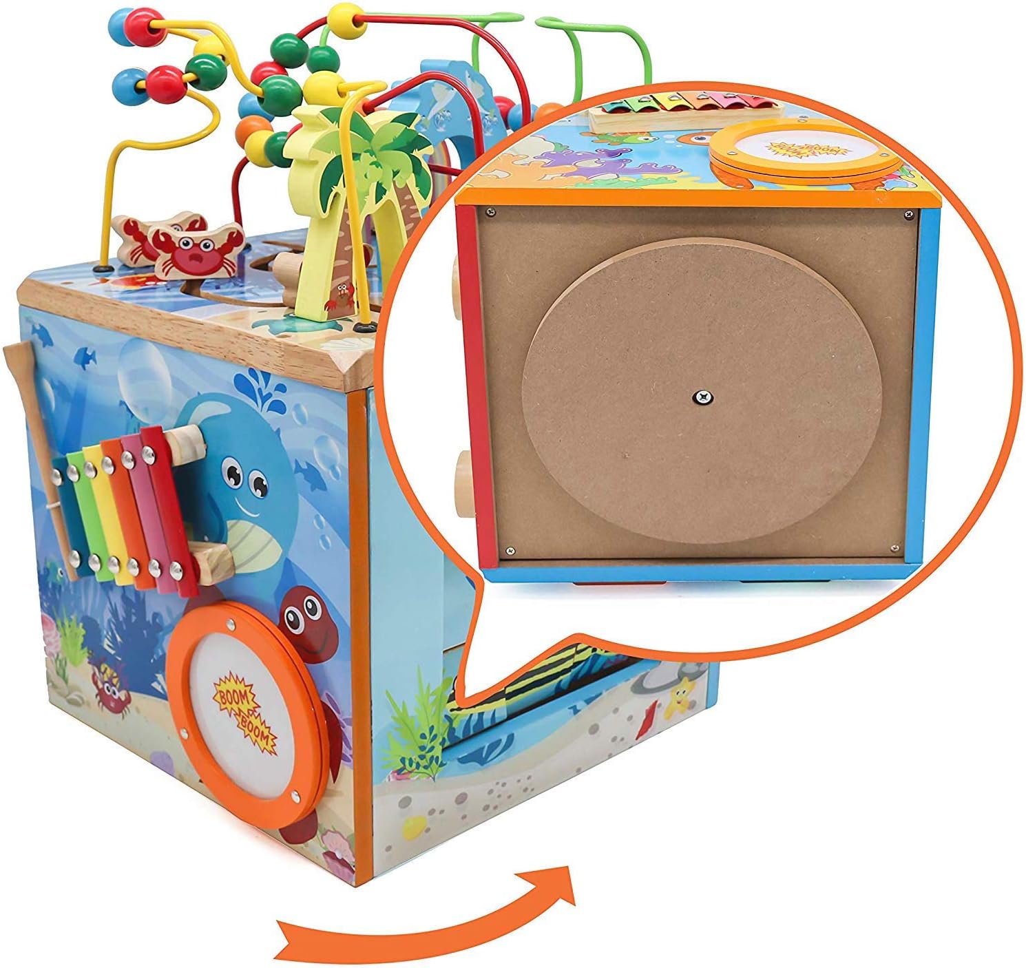 Deluxe Activity Wooden Maze Cube E38446