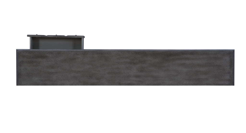 Gray 4-Drawer Console Table with Shelf H966365