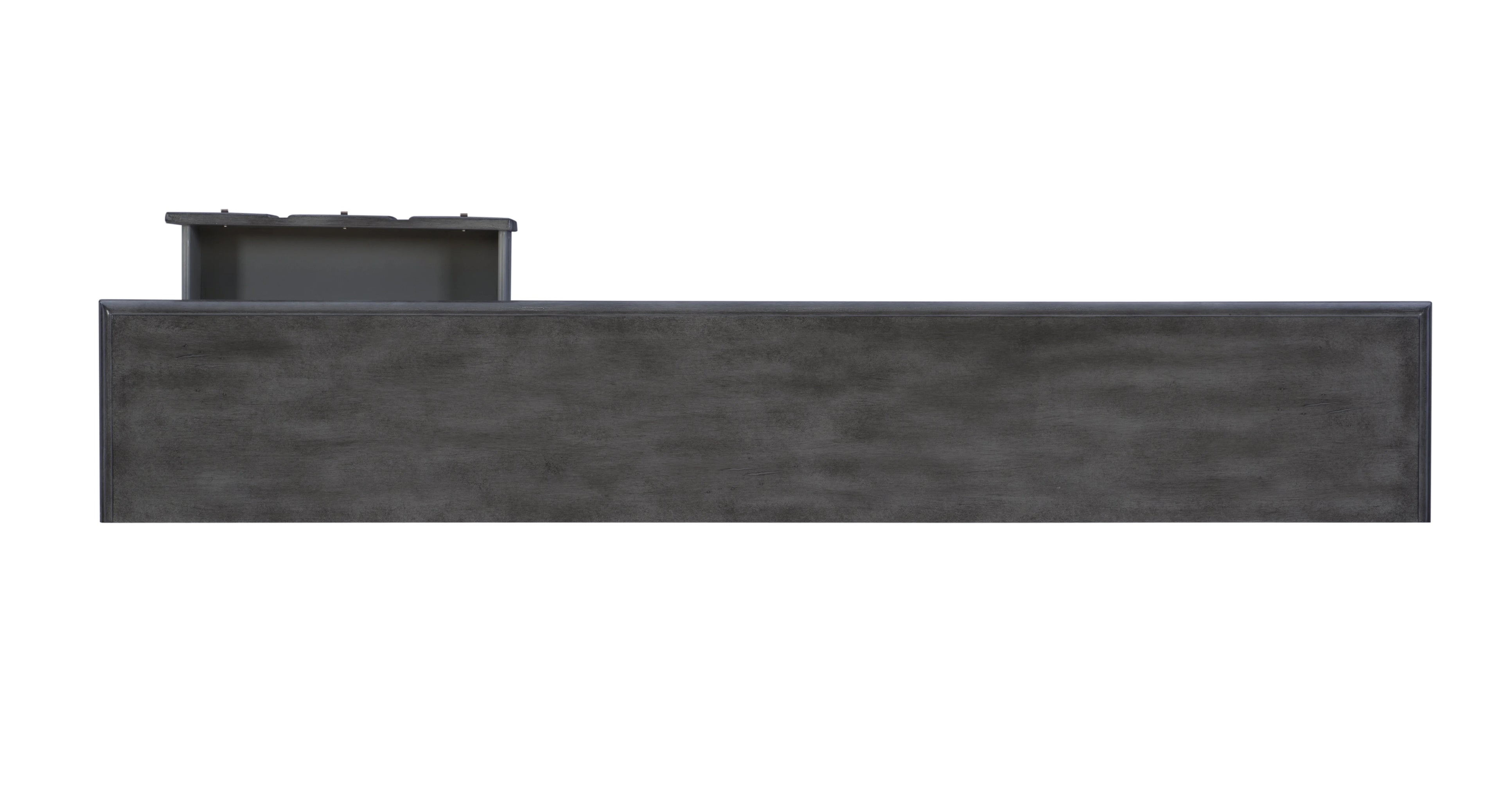 Gray 4-Drawer Console Table with Shelf H966365