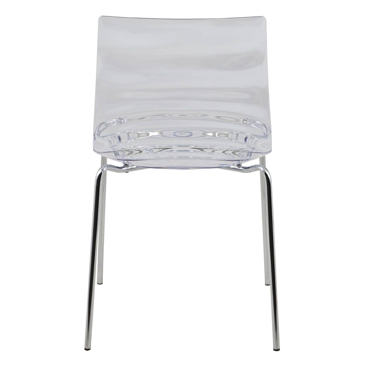 Clear Plastic Dining Chair N4068