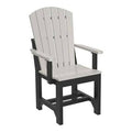 Dove Gray/Black Adirondack Patio Dining Chair Q55246
