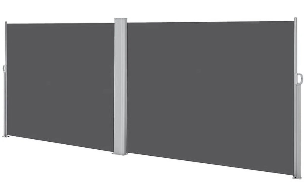 19.7'L x 6' H Dark Gray Retractable Screen Awning A321513