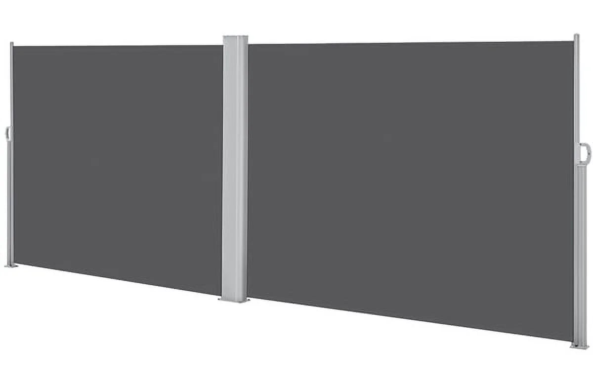 19.7'L x 6' H Dark Gray Retractable Screen Awning A321513