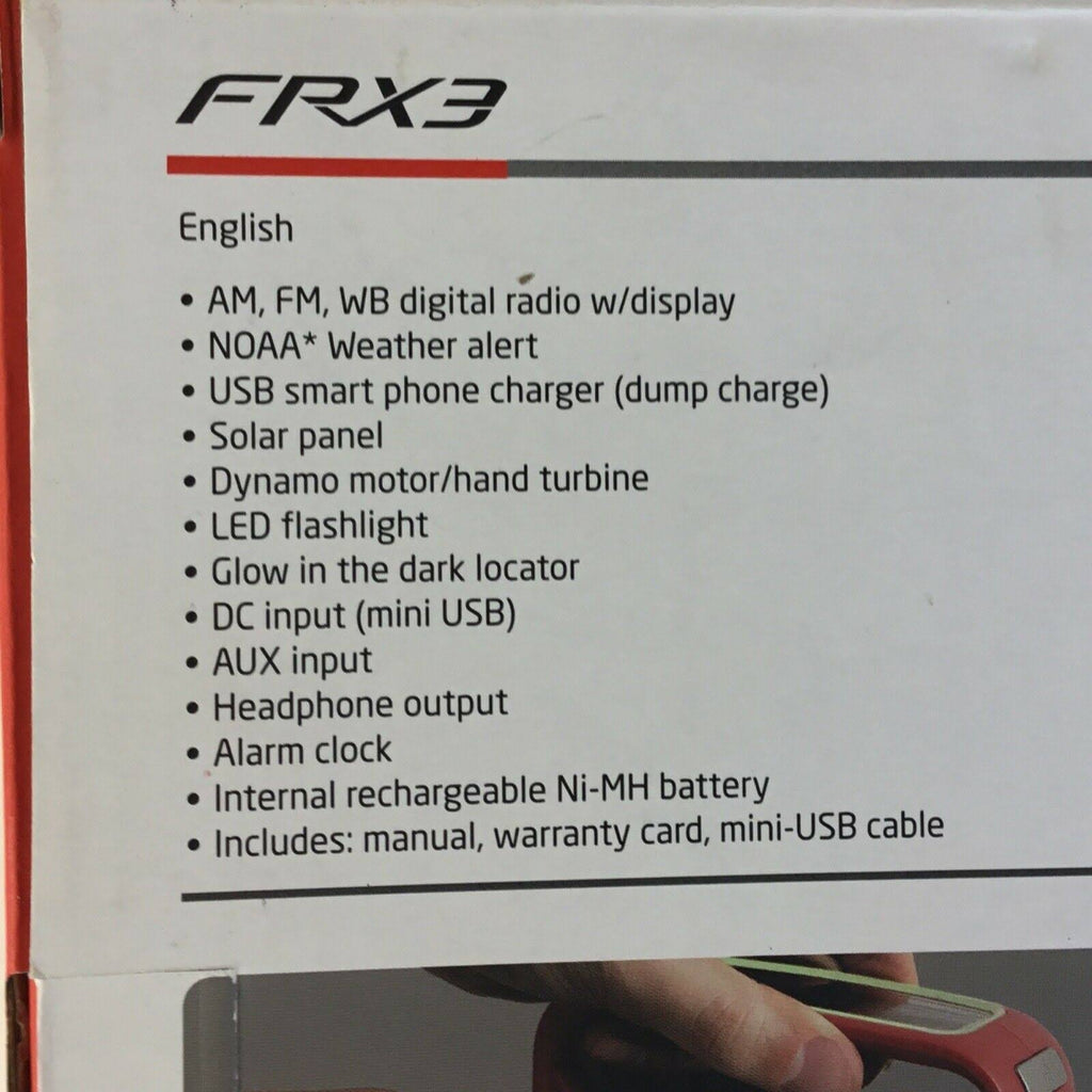 Frx3 Weather & Alert Radio C83944