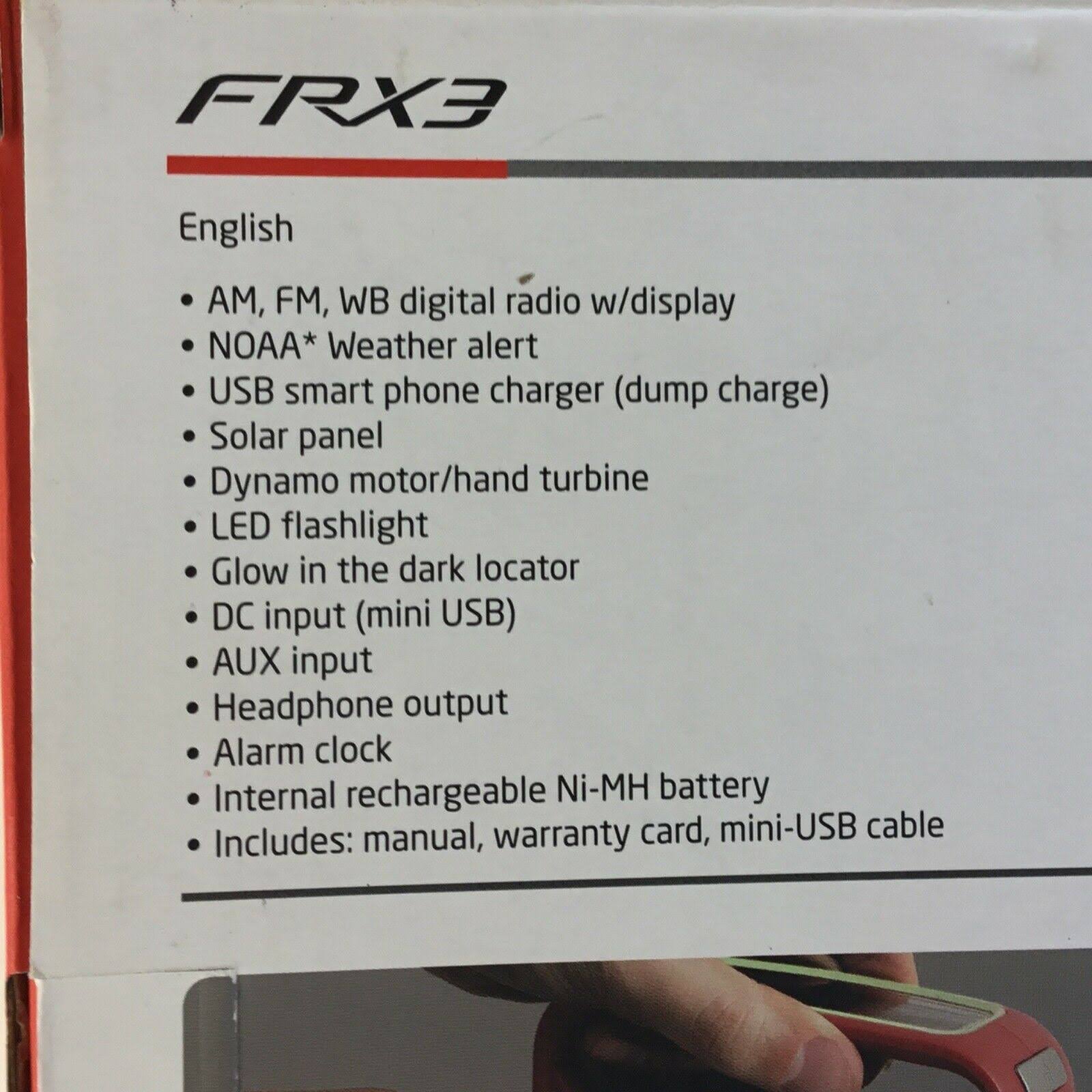 Frx3 Weather & Alert Radio C83944