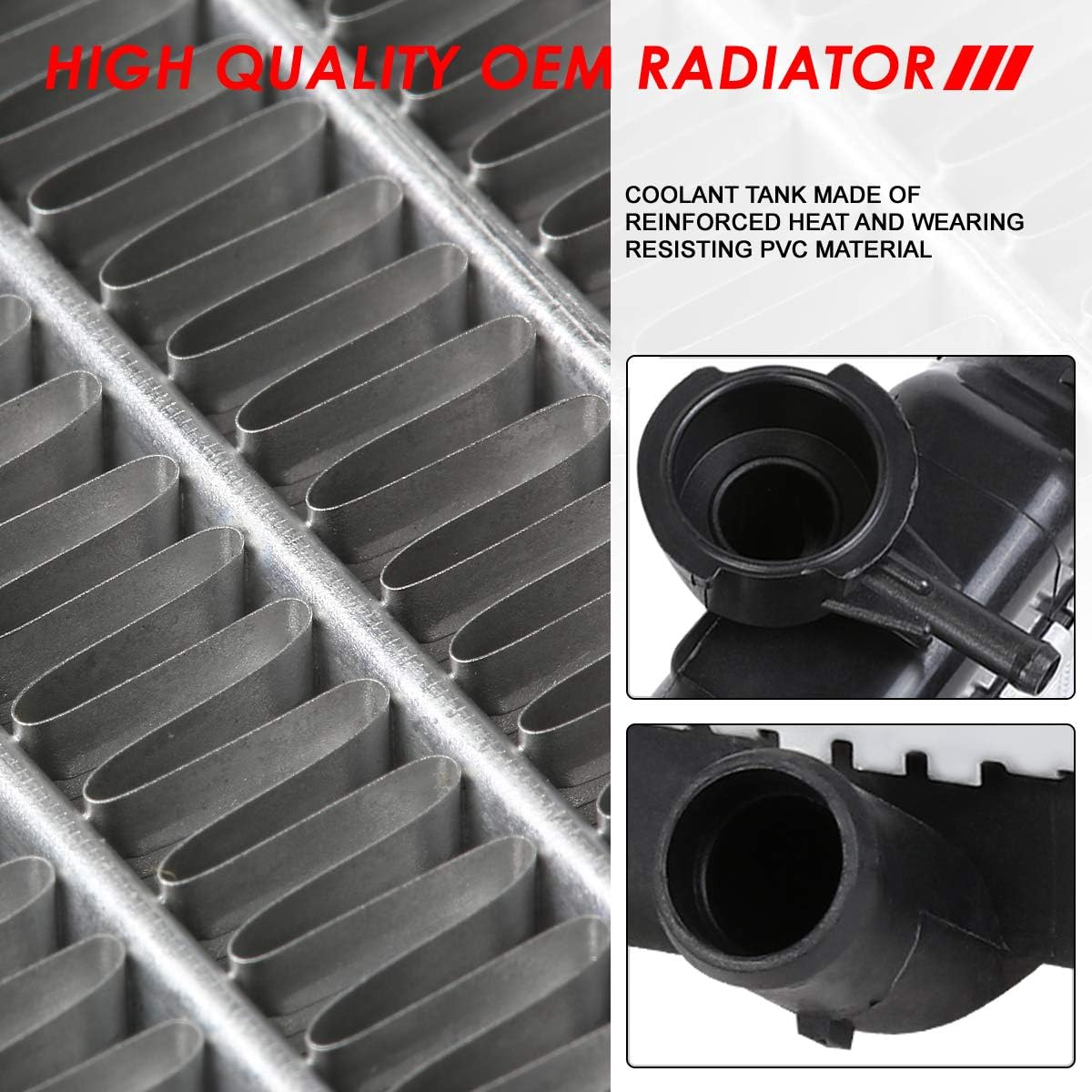 Aluminum Core Cooling Radiator Pack of 2 U304