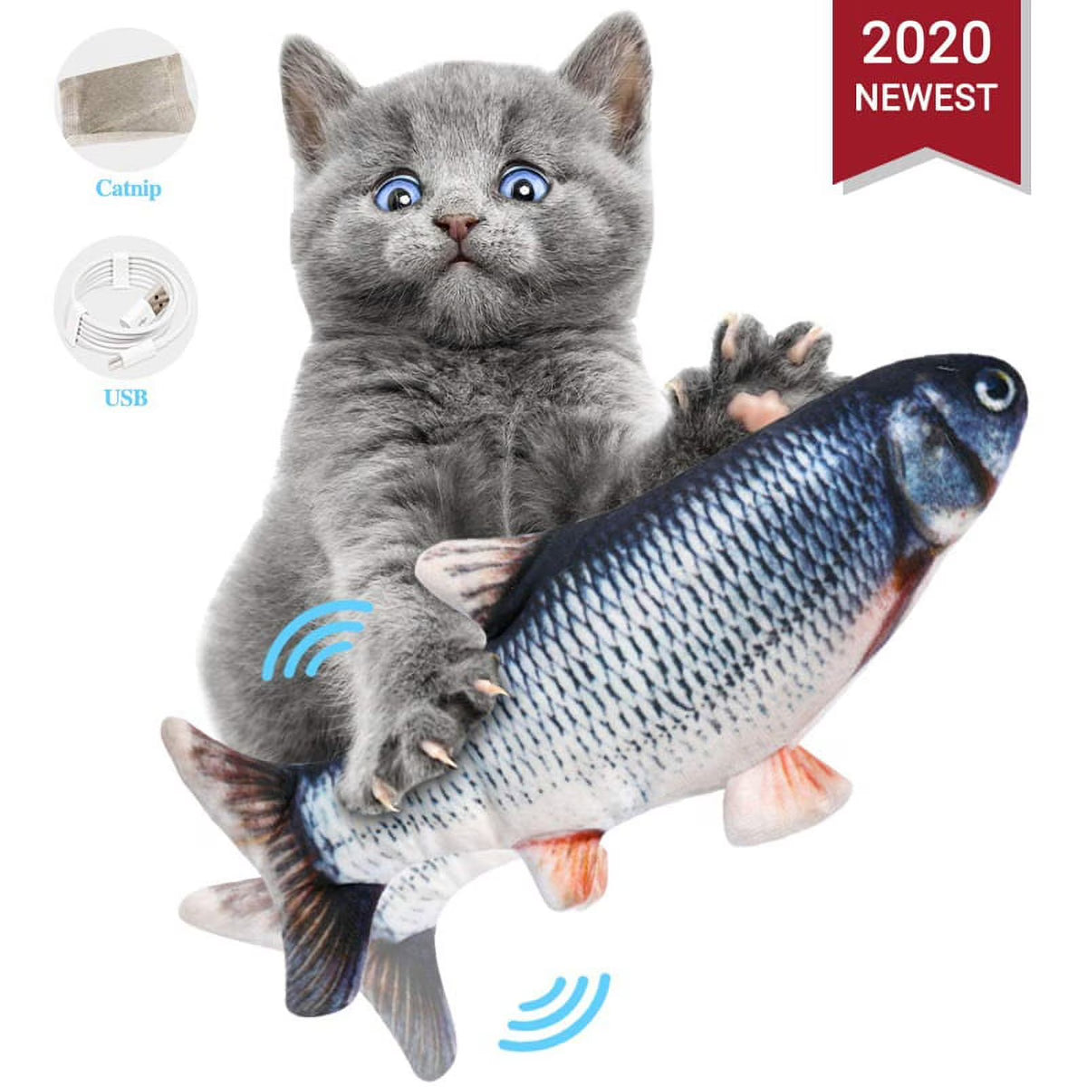 Electric Flopping Cat Kicker Fish Toy M317