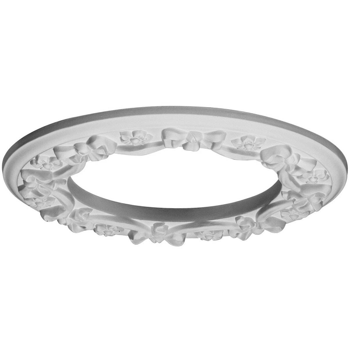 12 1/4x22OD x 7 1/2x22ID x 7/8x22P Ribbon with Bow Ceiling Medallion S464826