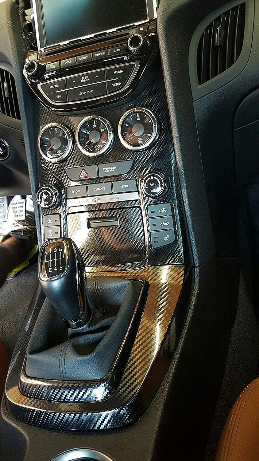 6ft x 5ft High Gloss Black Carbon Vinyl Wrap Film M641