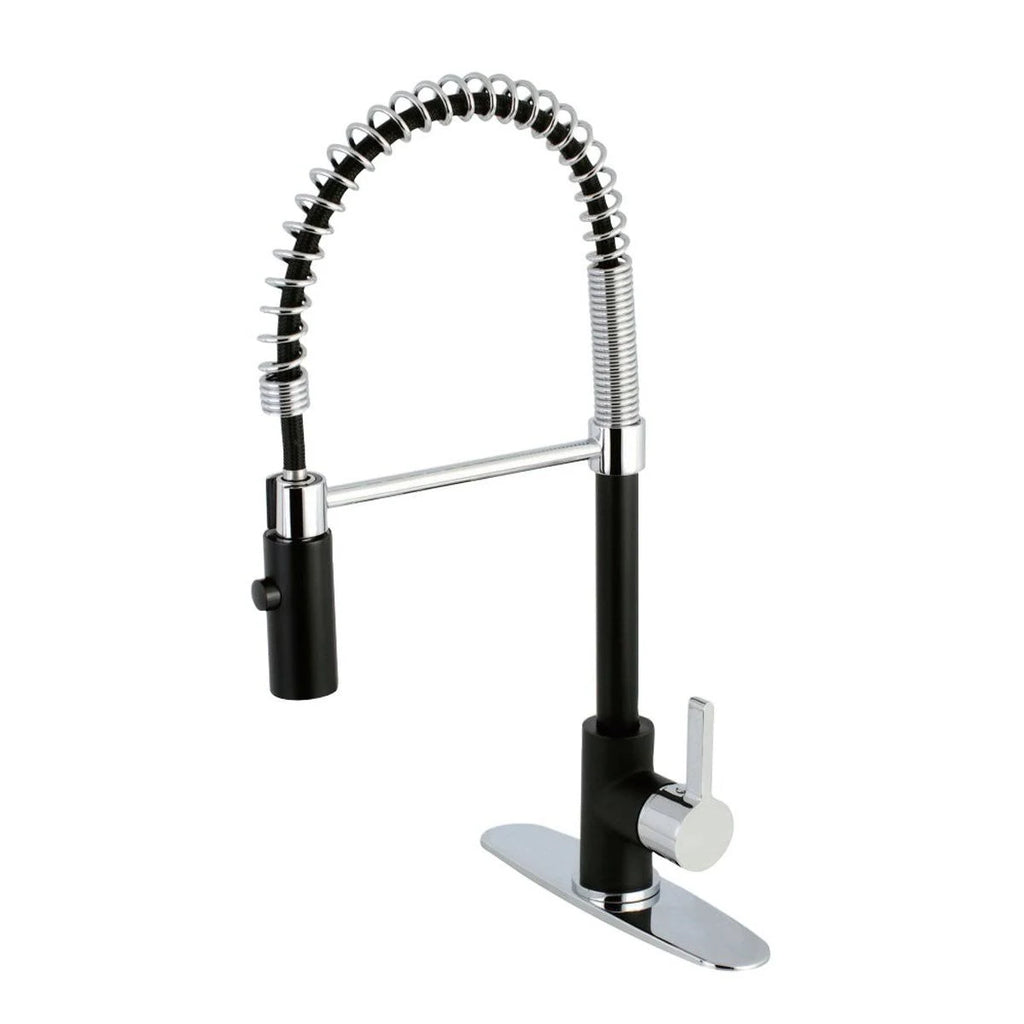 Polished Chrome Kitchen Faucet with Pull-Down Sprayer F5850