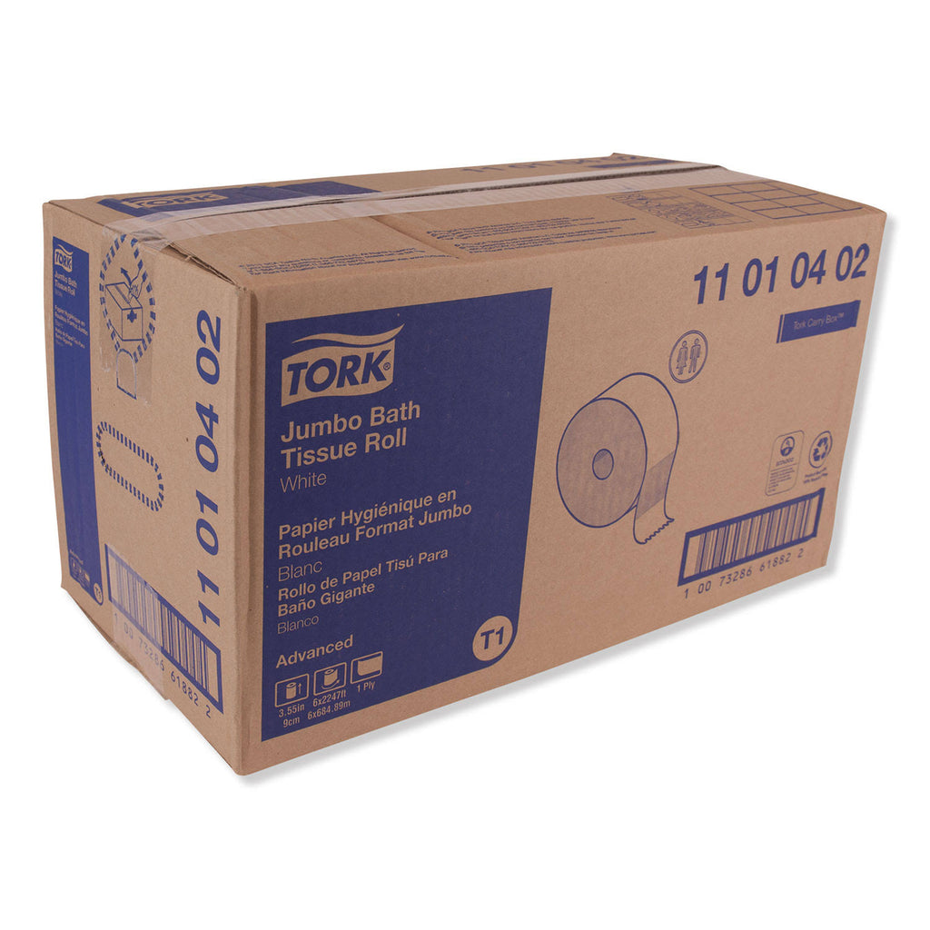 1-Ply Jumbo Roll Bath Tissue, 2247 ft., 6 Rolls/Carton J50352