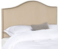 Hemp Queen Headboard Brass Nail Head V36428