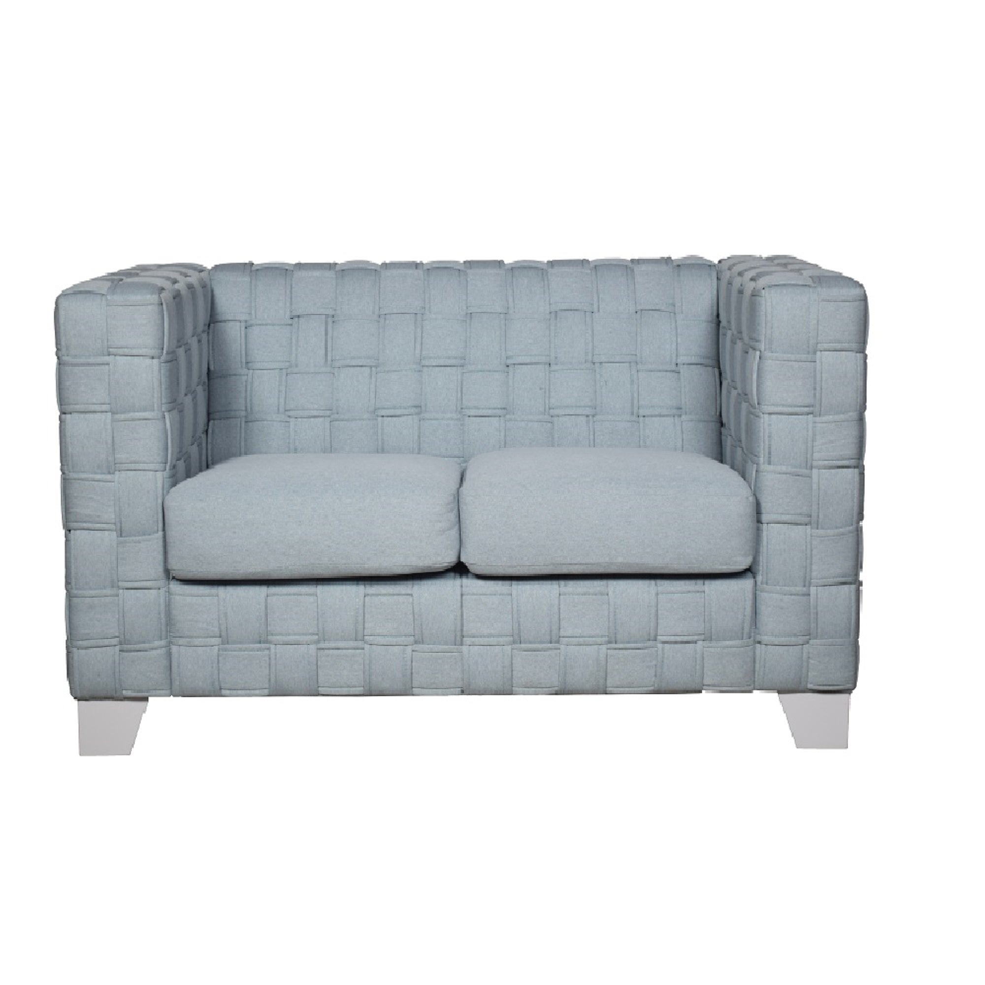 Light Teal Chenille Loveseat F460