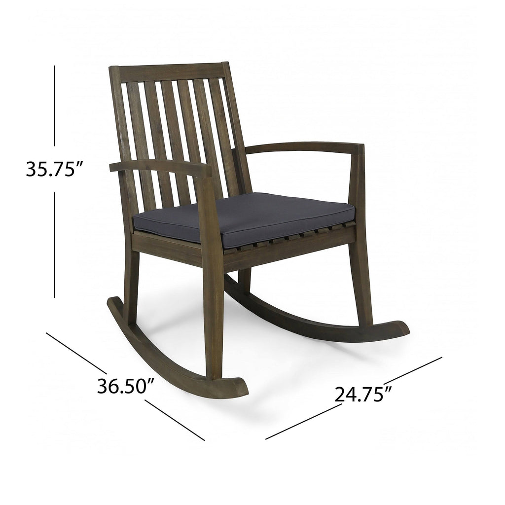 Acacia Wood Rocking Chair B521144