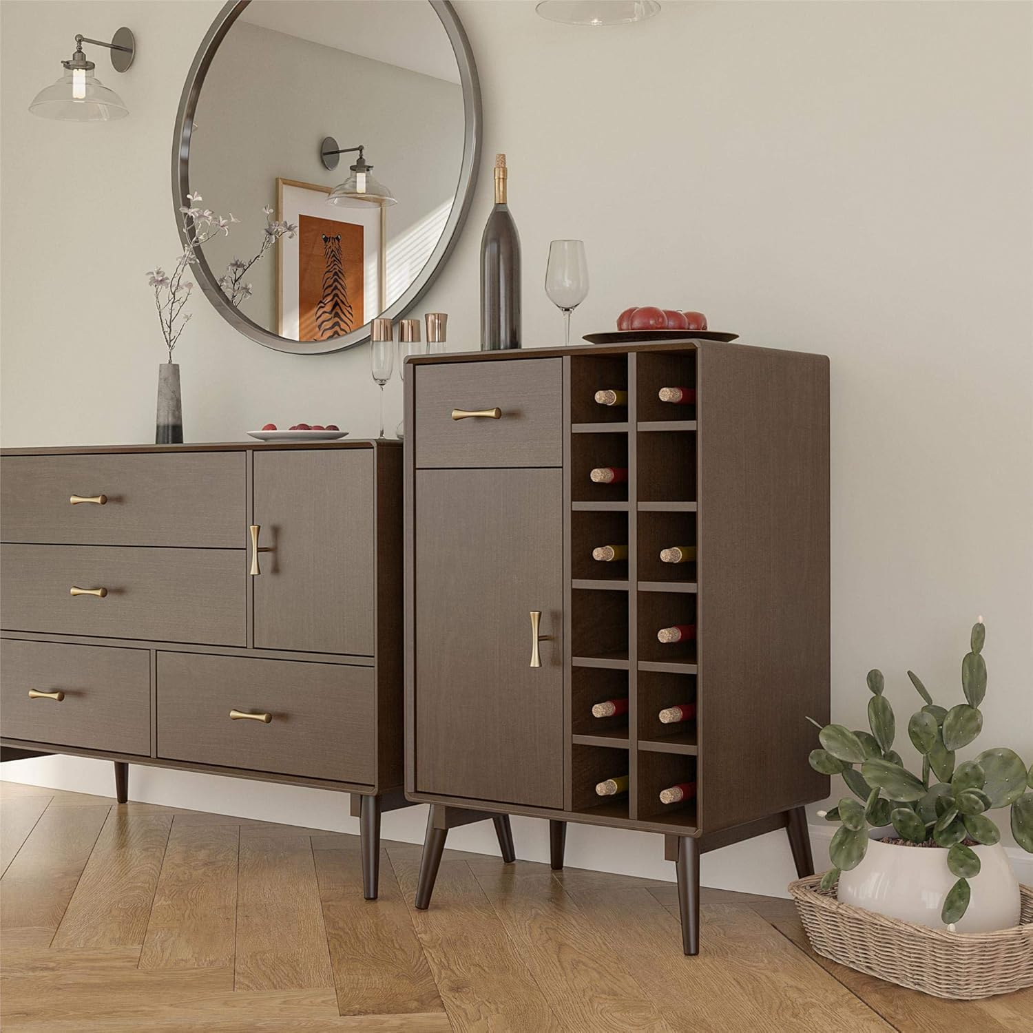 Walnut Bar Cabinet K3852