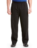 Black Open-Hemmed Jersey Pants R291