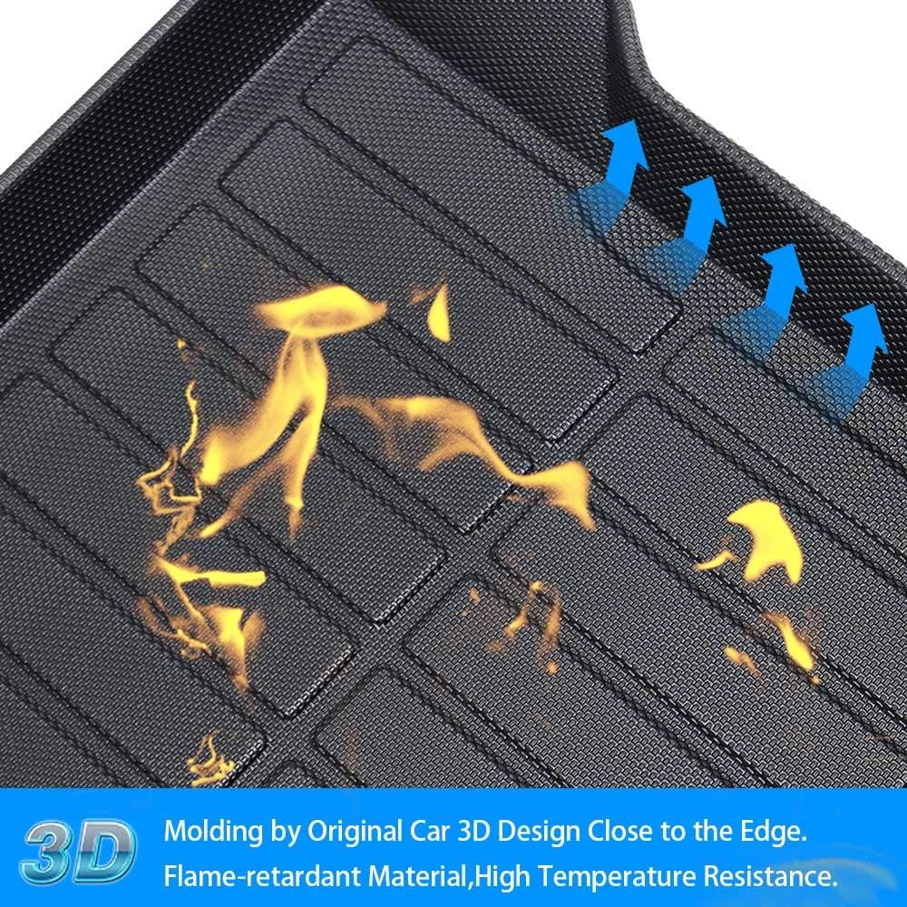 Trunk Mat for BMW G01 X3 2018-2022 All Weather TPO Rear Cargo Liner Pack of 2 F7819