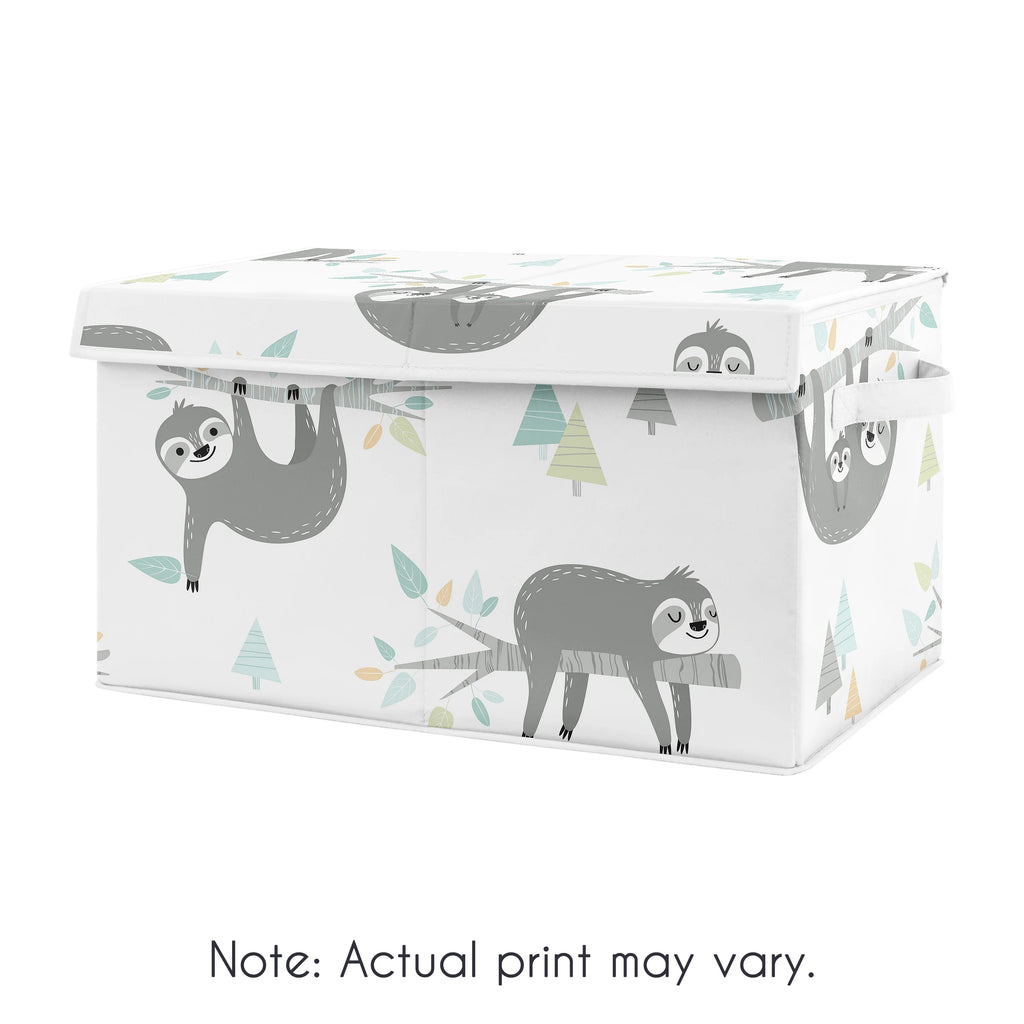 Aqua and Grey Storage Fabric Toy Box K58593