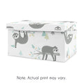 Aqua and Grey Storage Fabric Toy Box K58593