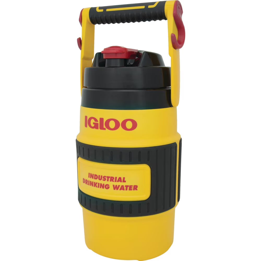 80 Oz. Yellow Non-Slip Grip Industrial Water Jug R8408