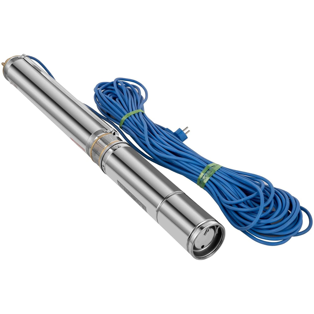 Stainless Steel Submersible Well Pump 1.5 HP 110V 131ft Cable 24GPM G738363