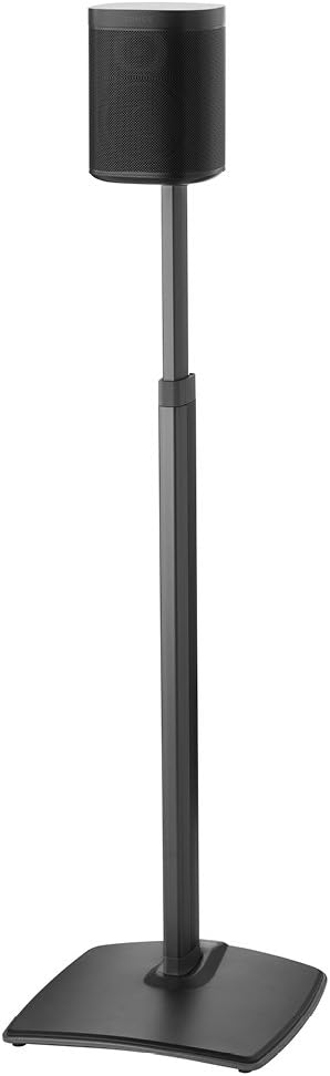 Black Adjustable Height Speaker Stands D8097