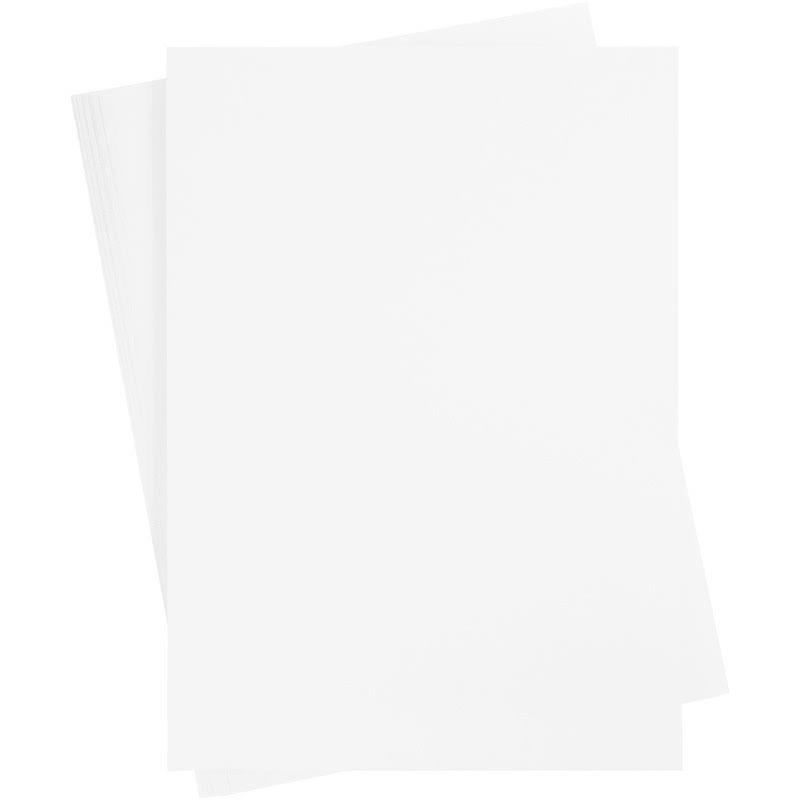 10 Sheets 270-300 G Card, Snow White N53001