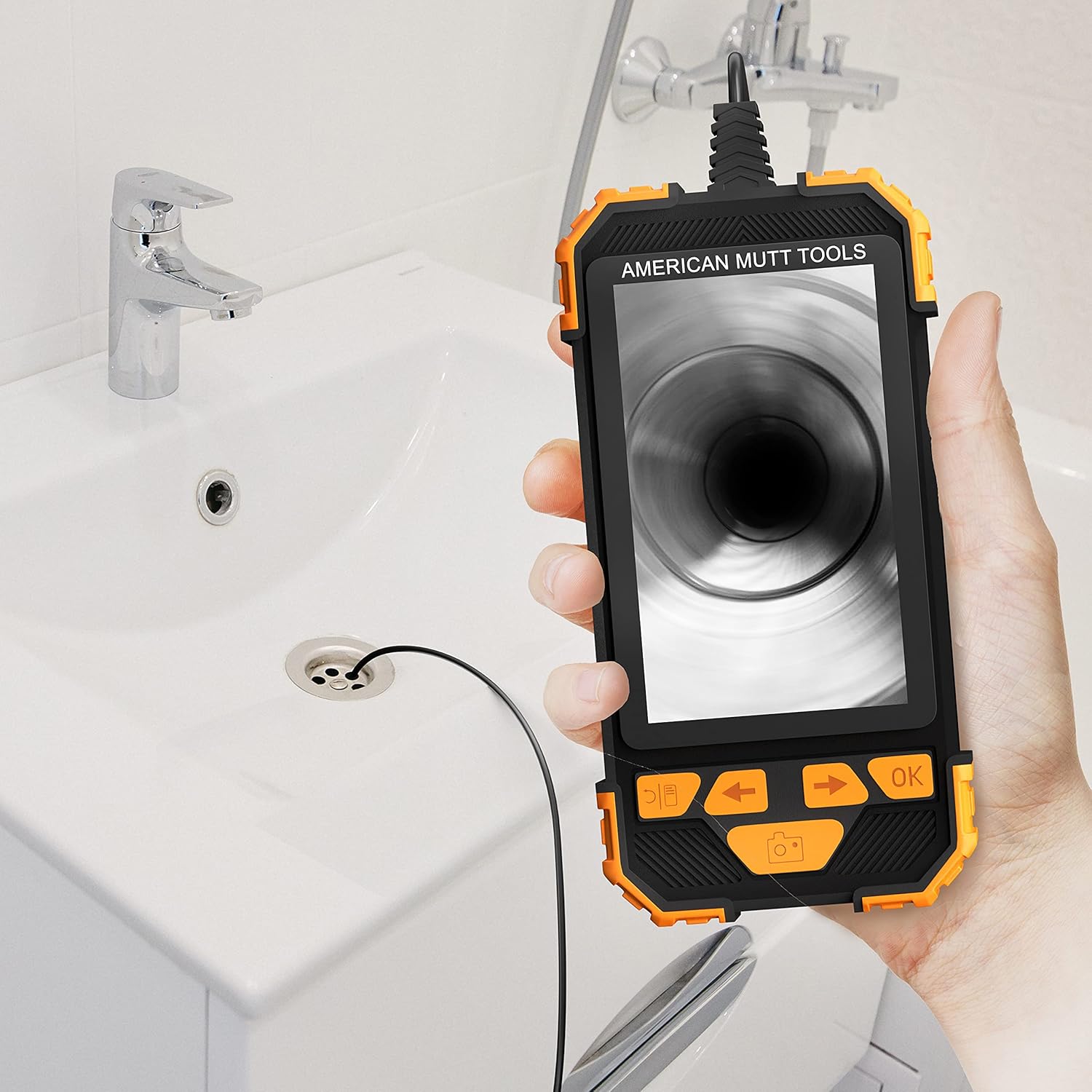 Waterproof Industrial Endoscope Camera with 6.5 ft Cable A9376